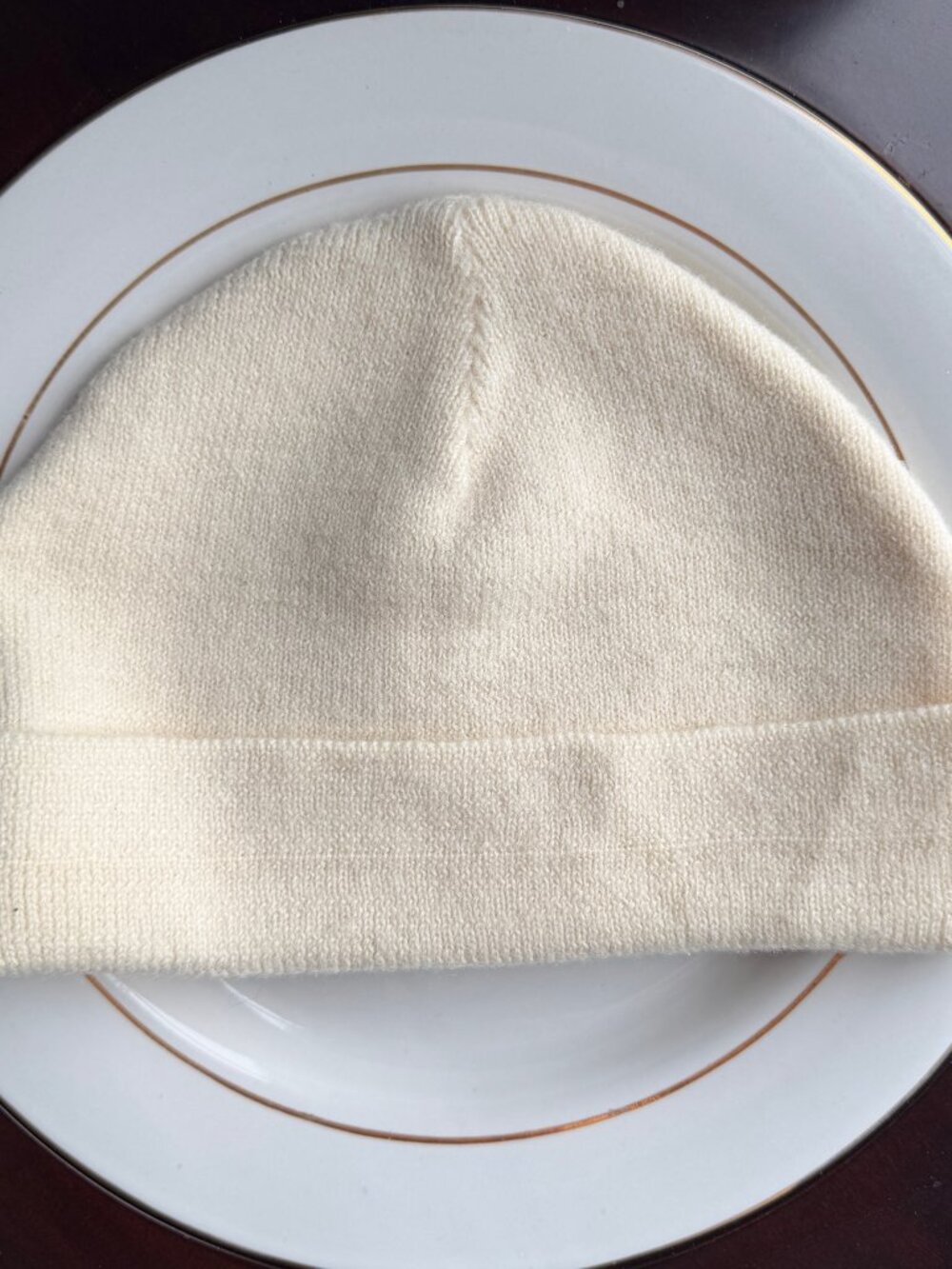 TRICOMER France Cream 100% wool Hat